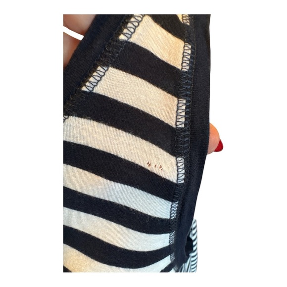 Sweaty Betty Easy Peazy Tank Top Navy White Stripe Bamboo Viscose M - Picture 5 of 9